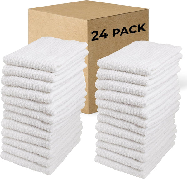 Living Fashions Bar Mop Cleaning Kitchen Dish Cloth Towels 12" x 12",