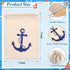 24 Pack 7 5 inch Shellwei Nautical Gift Bags Cotton Nautical Anchors Drawstring Bags Themed Favor Boat Goodie x