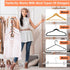 Closet Organizers and Storage, 8 Pack Upgraded Cascading Hangers for Heavy Clothes, Magic Closet Organization