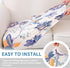 hyha Printed Couch Cushion Covers, Washable Floral Sofa Covers for Outdoor Furniture with Elastic Bottom
