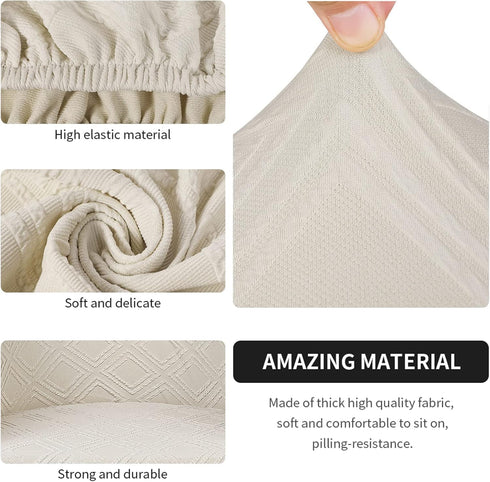 SearchI Waterproof Club Chair Slipcover Stretch Barrel Chair Covers Jacquard Tub Chair Slipcovers Spandex Armchair Sofa
