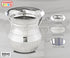 Stainless Steel Netilat Yadayim Cup, Fluted Bottom, Dual Handle, Large 5.75 inch Judaica Gift
