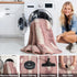 5x7 Feet Area Rugs for Living Room Bedroom,Pink and White Machine Washable Soft Fluffy Shaggy Indoor Rug, Floor Carpet