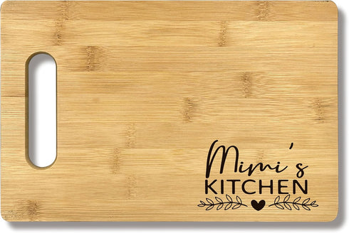 Mimi Gifts Bamboo Cutting Board Decor, Gifts For Grandma, Mimi Gifts For Birthday Christmas, Kitchen