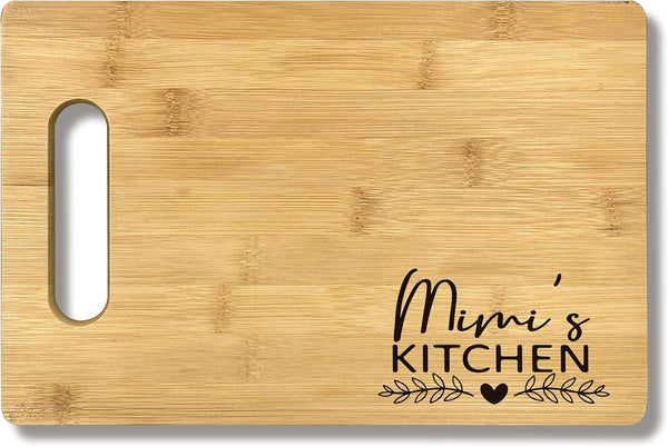 Mimi Gifts Bamboo Cutting Board Decor, Gifts For Grandma, Mimi Gifts For Birthday Christmas, Kitchen