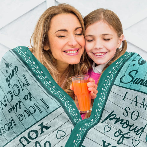 60"x50" Daughter Gifts from Mom Dad, Daughter Birthday Gifts, Gifts for Daughters Blankets & Throws for Christmas