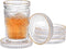 OGANAZI Set of 5 Modern Clear Coaster, Glass Coasters for Drinks, Crystal Coasters