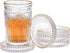 OGANAZI Set of 5 Modern Clear Coaster, Glass Coasters for Drinks, Crystal Coasters