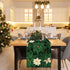 Poinsettia 13x72 Inch Green Table Runner Winter Floral Burlap Table Runners, Spring St Patricks Day Seasonal Coffee