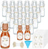 Queekay 20 Pack Mini Swing Top Glass Bottles for Vanilla Extract Homemade