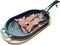 JIN BETTER GRILL PARTS New Skillet with Insulated Wooden Cushion, Removable Handle for Gas Cooktops and Grills