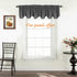 Turquoize Blackout Curtain Valances, 52" x 18" Smoked Pearl Short Scalloped Window Valance for Kitchen