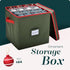 Handy Laundry Christmas Ornament Storage Box, Holds up to 64 Holiday Ornaments, Adjustable Dividers, Green