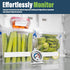 Twin Pack Fridge Freezer Thermometer for Monitoring Refrigerator Temperature - Stainless Steel