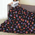 50x60-Inch Cute Dog Paw Print Theme Blanket Lightweight and Compact for Easy Folding, Anti-Pill, Wrinkle-Resistant