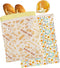 QHMCHLDZ 2-Pack Reusable Beeswax Bread Bags - Large 17x13 Inch for Sourdough &