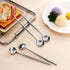 4 PCs 6.7 Inches Stainless Steel Coffee Spoons - Matte Finish Long Handle Iced Tea & Espresso Mixing Spoons