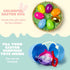 3.15" 494 6 JOYIN PCS Plastic Easter Eggs Golden Eggs, Large Empty Eggshells Fillable for Easter Hunt, Parties, Basket