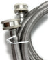 Premium Stainless Steel 4ft Washing Machine Hoses Burst Proof Leak Proof 2 Pack for Hot Cold Water