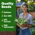 600+ HOME GROWN Vates Collard Green Seeds Heirloom Non-GMO Seeds for Planting, High Germination, Bolt Resistant Dark