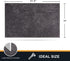 PURRUGS Non-Slip Dirt Trapper Door Mat 20" x 31.5", Machine Washable Entry Rug, Light Grey-Dark Grey