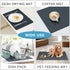 Golener Coffee Maker Rug, Coffee Bar Decor for Coffee Station, Non-slip Material Keeps Dish in Place, Marble Navy