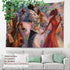 Shrahala Jazz Band Tapestry, Large Oil Painting Wall Hanging, Psychedelic Decorations for Bedroom Living Room (59.1 x
