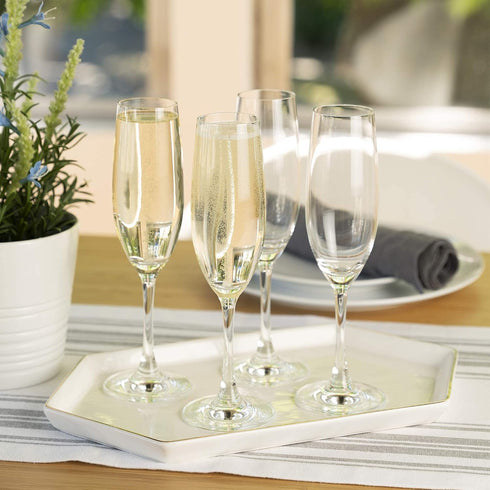 Spiegelau Wine Lovers Champagne Glasses, Set of 4, 6.7 oz, European-Made Crystal