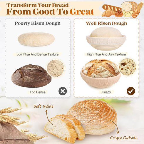 VEDALIO Sourdough Starter Kit, Sourdough Bread Baking Supplies, Sourdough Kit Home and Kitchen, Sour Dough Starter