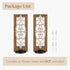 Set 2 Farmhouse Wood Candle Sconces Wall Decor - of Walasis Rustic Wall Candle Holder Decorative Carved Brown Candle