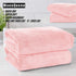 2 Pack Set MOONQUEEN Premium Bath Towel - Quick Drying - Microfiber Coral Velvet Highly Absorbent Towels - Multipurpose