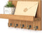 Rebee Vision Farmhouse Key Holder for Wall, Decorative Shelf with Key Hooks and Mail Organizer