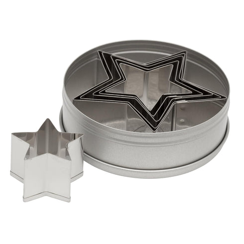 Ateco Plain Edge Star Cutters, 6 Piece Set