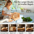 HEDDFAN 12 Bamboo Bread Slicer For Homemade Bread - Built-In Knife Slot, Crumb Catcher & Storage Compartment