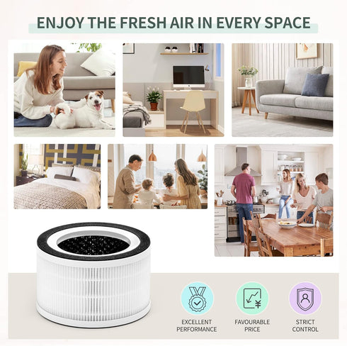 True HEPA Filter Replacement for Afloia Air Filter - Compatible with Fillo/Halo and Allo Air Filter