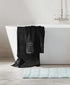 Set 8 Set 100% 2 27x54, 2 16x28 4 13x13 BOUTIQUO Black Towel - Piece Bathroom Towel - Ring Spun Cotton, Bath Towel Hand