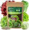 Heirloom Lettuce Seeds - 5 Varieties, Non-GMO Seeds for Planting - Black