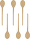 10 Inch Long Wooden Spoon Set by BICB, Natural Beechwood Mixing Spoons, Set of 6 for Cooking