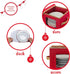 Simplify Holiday Salad Plate Dinnerware Storage Box, 9.45 Inch, Christmas China with 12 Felt Dividers for Tableware