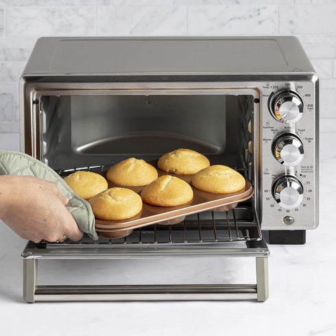 Ecolution Non-Stick Toaster Oven Bakeware Set, 4-Piece Carbon Steel, Easy to Clean