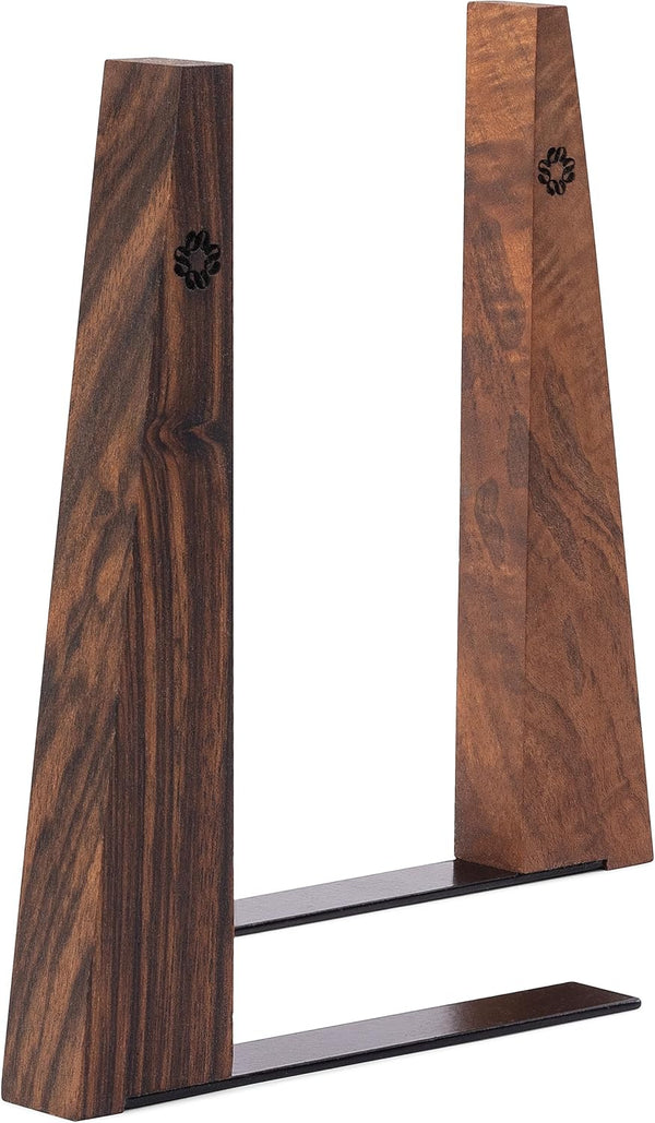 TILISMA Walnut Bookends for Shelves | Wooden Book Ends for Shelves |