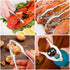 ALDMIO 12 Pcs Crab Crackers and Tools, Enhanced Crab Leg Crackers with Storage Bag, Lobster Cracker Great