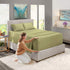 Nestl Bed Linen Set - Queen, 4 Piece Microfiber in Sage Green, Deep Pocket, Soft Premium