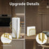 Stainless Steel Paper Towel Holder - Countertop Roll Holder and Napkin Holder Set, Standing with Weighted Base, Gold