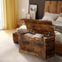 Nouva 30 Inches Wooden Storage Chest Storage Box Large Entryway Bench with Safety Hinges for Living Room Bedroom