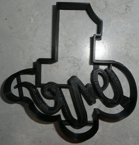 NUMBER ONE 1 BIRTHDAY ANNIVERSARY PARTY COOKIE CUTTER, MADE IN USA, PR2402