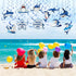 Censen 30 Pieces Shark Hanging Swirls Decorations, Shark Party Supplies for Sea Theme Baby Shower & Birthday