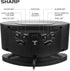 Sharp Home LED Digital Alarm Clock - Midnight Black with Red LED, Big Green Digit Display, Swivel Base, Outlet Powered
