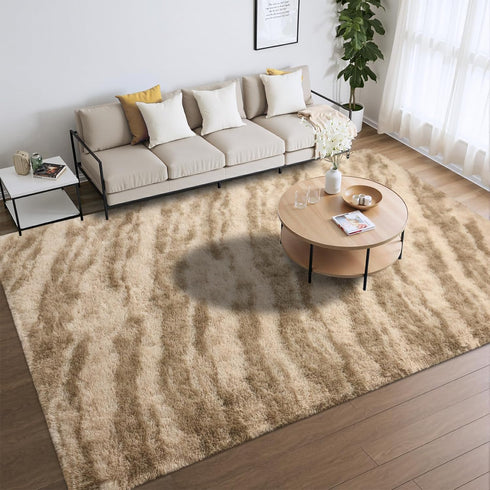4x6 Merelax Area Rugs for Living Room Bedroom, Machine Washable Feet Soft Fluffy Shaggy Bedside Rug, Indoor Floor