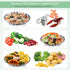 Buylorco Stainless Steel Folding Vegetable Steamer Insert, Fits Pots 5" to 9" for Veggie & Seafood Cooking